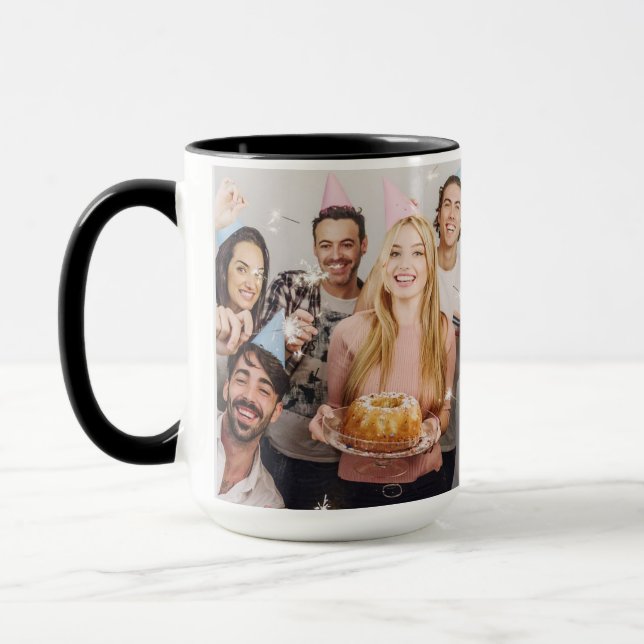 15oz Birthday Group Custom Photo Mug By Zazz_it (Left)