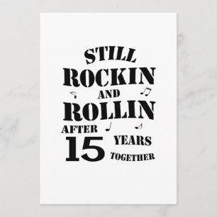 15th Anniversary - 15 Years Anniversary Couples Card