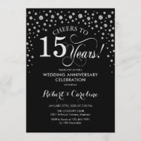 15th Anniversary Celebration - Silver Black