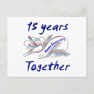 15th. Anniversary Postcard