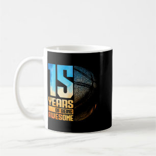 15th Birthday Boys Basball Player Basball 15 Years Coffee Mug