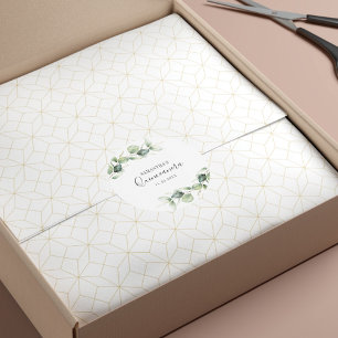 15th Birthday Eucalyptus Greenery Quinceanera Classic Round Sticker