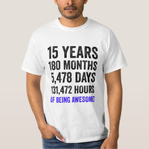15th Birthday // Funny Boy’s Birthday Countdown T-Shirt