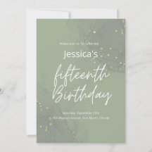 15th Birthday Invitation
