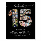 15th Birthday Number 15 Photo Collage Welcome