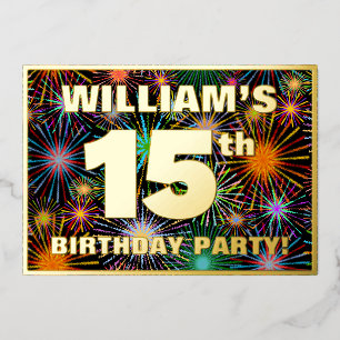 15th Birthday Party — Fun, Colourful Fireworks Loo