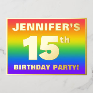 15th Birthday Party: Fun, Colourful Rainbow Patter