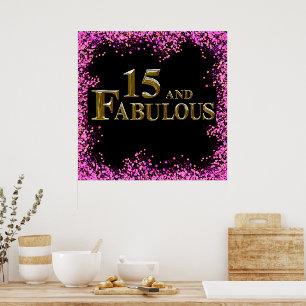 15th Birthday Poster