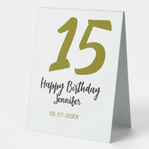 15th birthday quiencenera add date year golden
