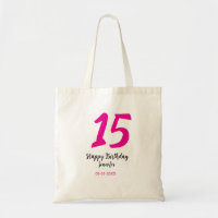 15th birthday quiencenera add date year pink templ
