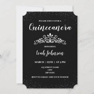 15th birthday Quinceanera Invitation