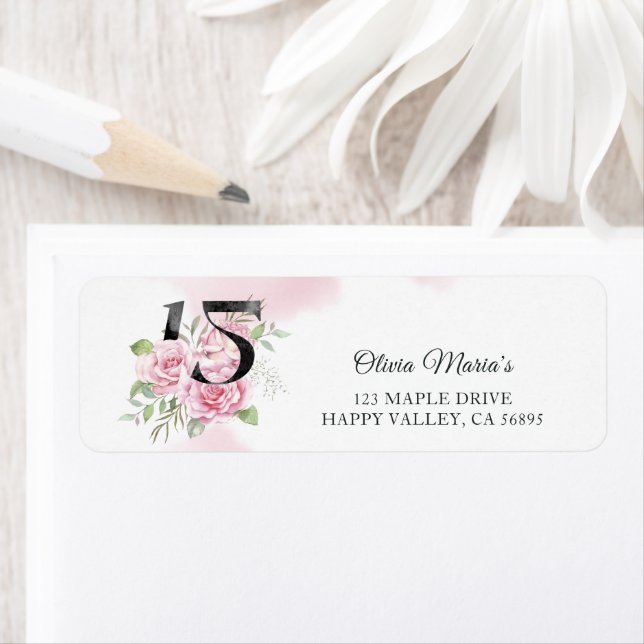 15th Birthday Quinceanera Rustic Floral (Insitu)