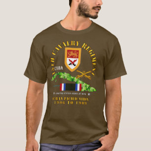 15th Cavalry Regiment Cuban Pacification w CUBA SV T-Shirt
