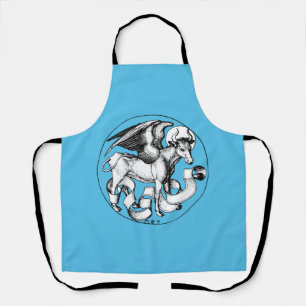 15th Century St Luke's Emblem Winged Bull Apron
