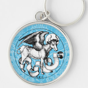 15th Century St Luke's Emblem Winged Bull Key Ring