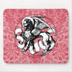 15th Century St Mark's Emblem Winged Lion Mouse Mat