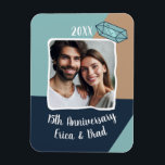 15th Crystal Wedding Anniversary Photo Keepsake Magnet<br><div class="desc">This customised magnet is the perfect way to celebrate your wedding milestone with your favourite personalised photo for a timeless keepsake for years to come.</div>