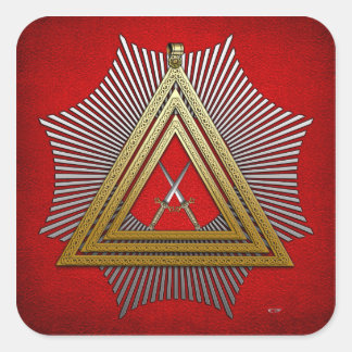 15th Degree: Knight of the East Square Sticker
