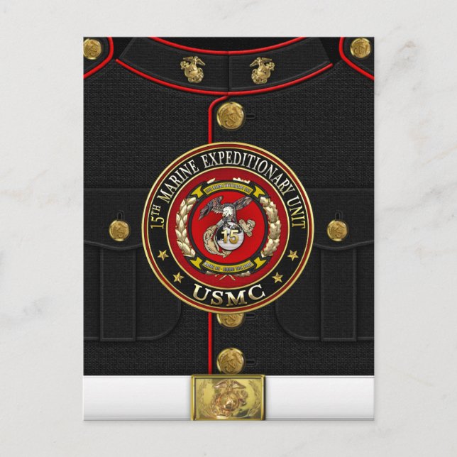 15th Marine Expeditionary Unit (15th MEU) [3D] Postcard (Front)
