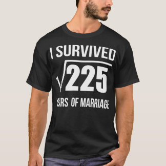 15th Marriage Anniversary Wedding Gift 15 years We T-Shirt
