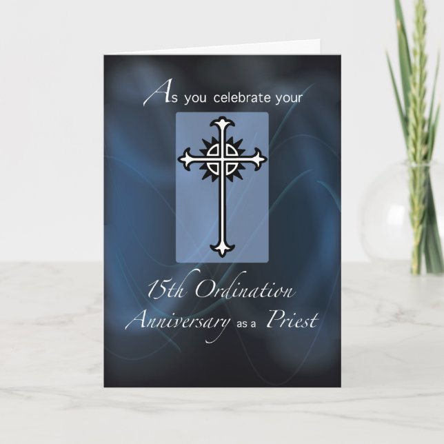 15th Ordination Anniversary of Priest Card (Front)