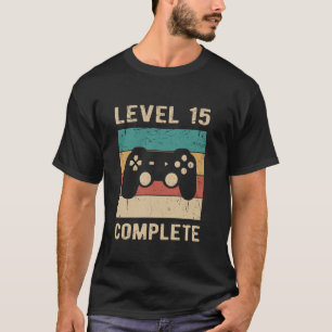 15th Wedding Anniversary for Husband Wife Level 15 T-Shirt