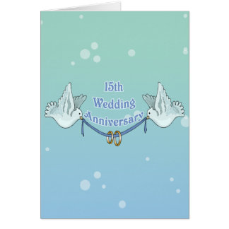  15th  Wedding  Anniversary  Cards Invitations Zazzle co uk 