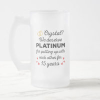 15th Wedding Anniversary I - Crystal Funny Couple