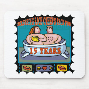 15thweddinganniversaryb5 mouse mat