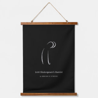 1600 Shakespeare's Hamlet Minimalist Hanging Tapestry