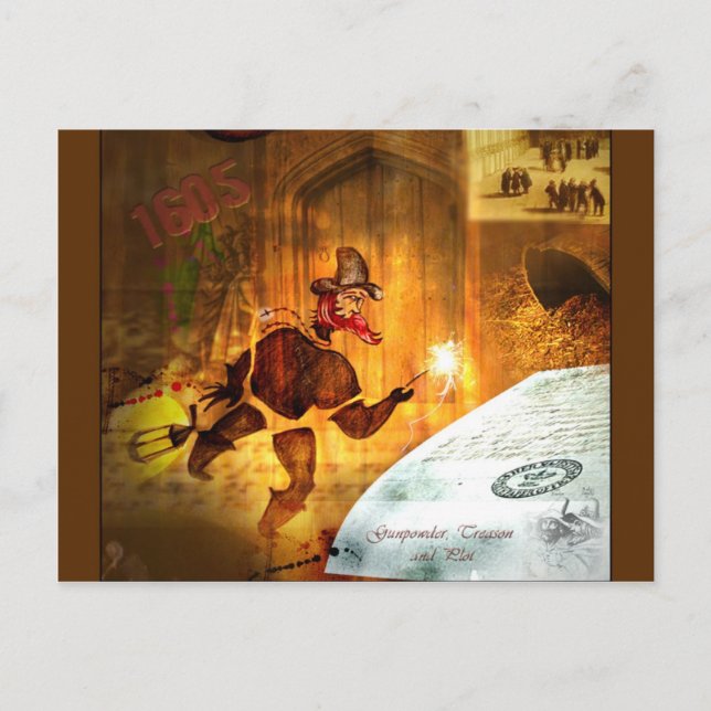 1605 - The Gunpowder Plot (detail) Postcard (Front)