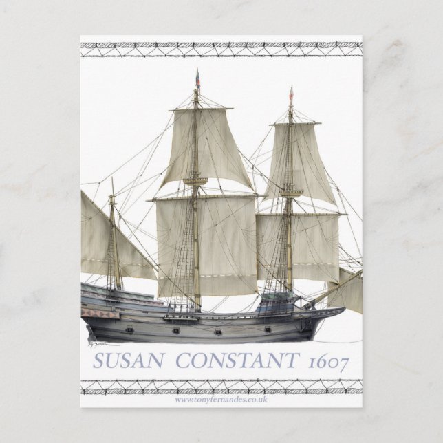 1607 susan constant postcard (Front)