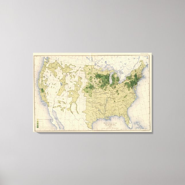 160 Rye/sq mile Canvas Print (Front)