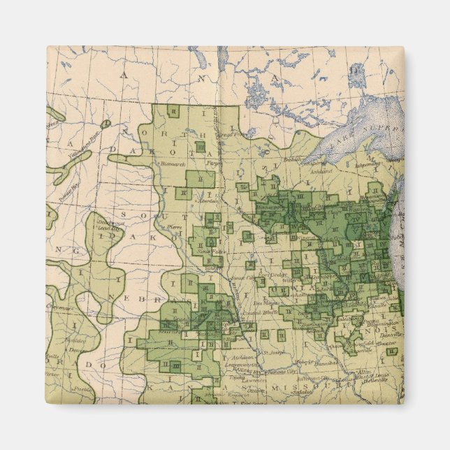 160 Rye/sq mile Magnet (Front)