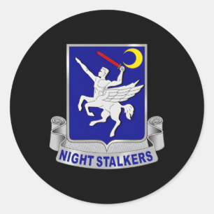 160Th 160Th Soar Nightstalkers Dui Classic Round Sticker