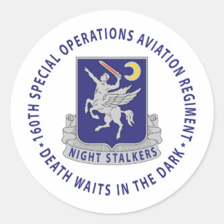 160th SOAR - Night Stalkers Classic Round Sticker