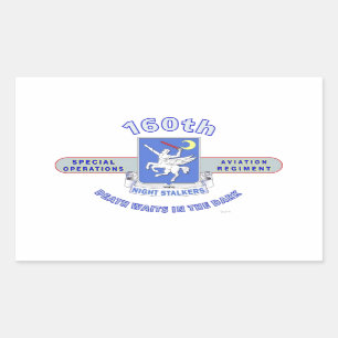 160TH SPECIAL OPERATION AVIATION REGIMENT SOAR RECTANGULAR STICKER