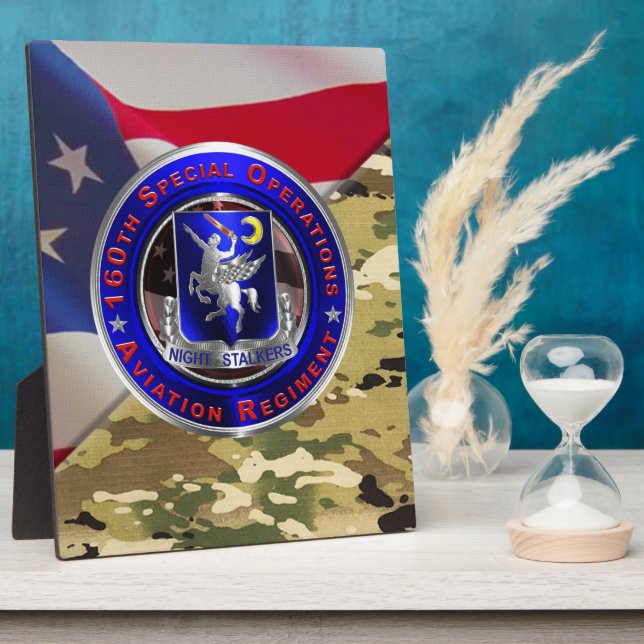 160th Special Operations Aviation NIGHT STALKERS   Plaque (Side)