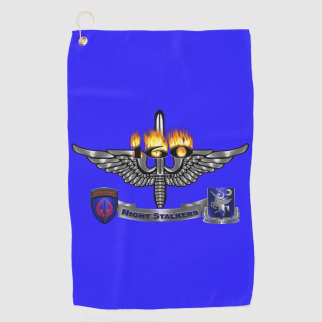 160th Special Operations Aviation Regiment “SOAR”  Golf Towel (Front)
