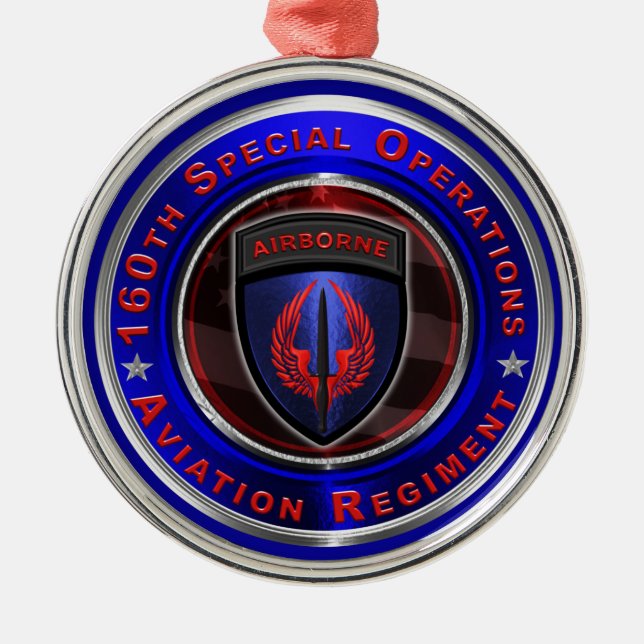 160th Special Operations Aviation Regiment “SOAR” Metal Tree Decoration (Front)