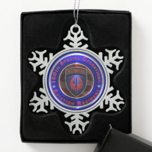 160th Special Operations Aviation Regiment “SOAR”  Snowflake Pewter Christmas Ornament