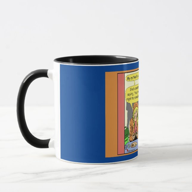 1614 My Mother Is A Police Officer Cartoon Mug (Left)