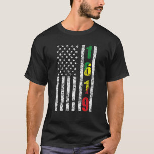 1619 Our Ancestors African American Pride Black Hi T-Shirt