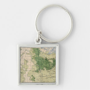 161 Barley/sq mile Key Ring