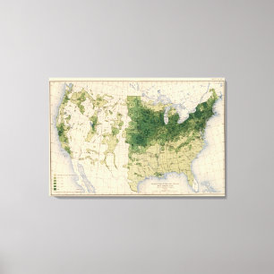 162 Hay, forage/sq mile Canvas Print