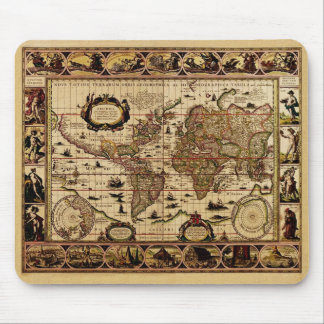 1635 World Map Mouse Mat