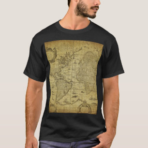 1635 World Map: Vintage Style T-Shirt