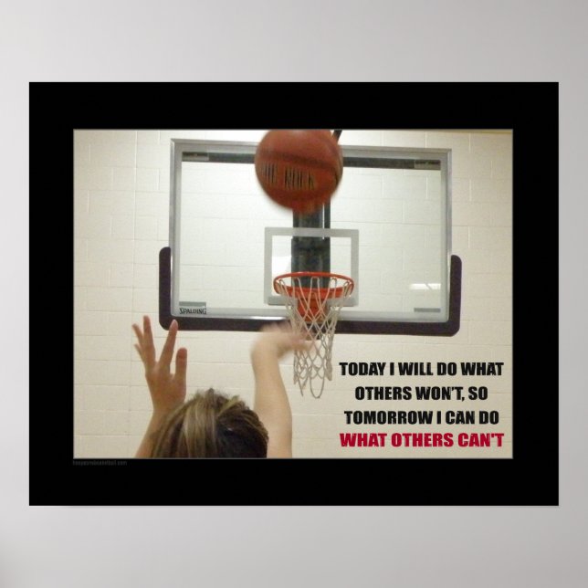 #164 (Matte) Basketball Poster (Front)