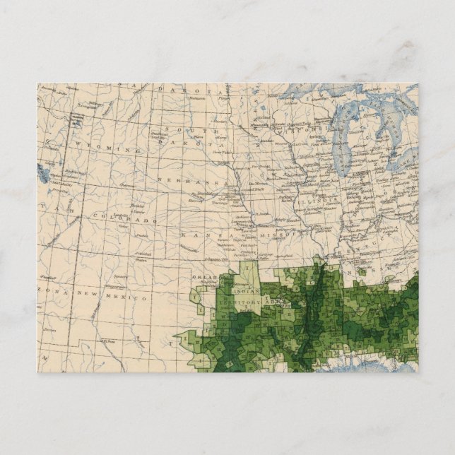 165 Cotton/sq mile Postcard (Front)