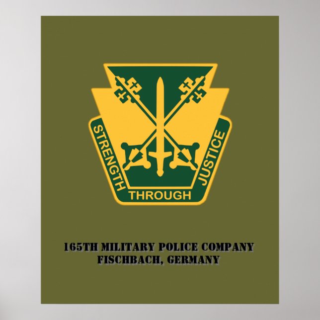 165th Military Police Co Poster (Front)